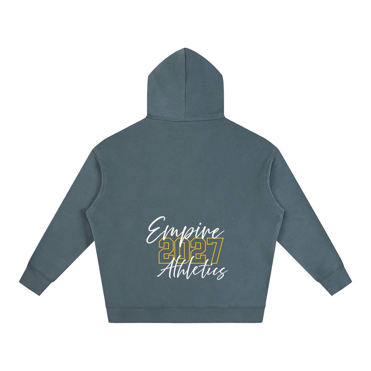 Cursive Front Empire Oversize Fleeced Hoodie