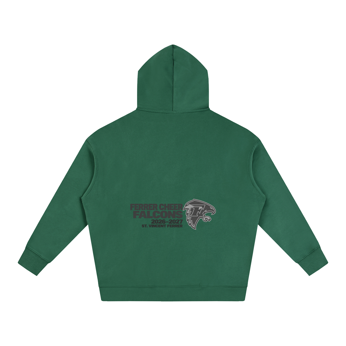 Vector Star Front St Vincent Ferrer Oversize Fleeced Hoodie
