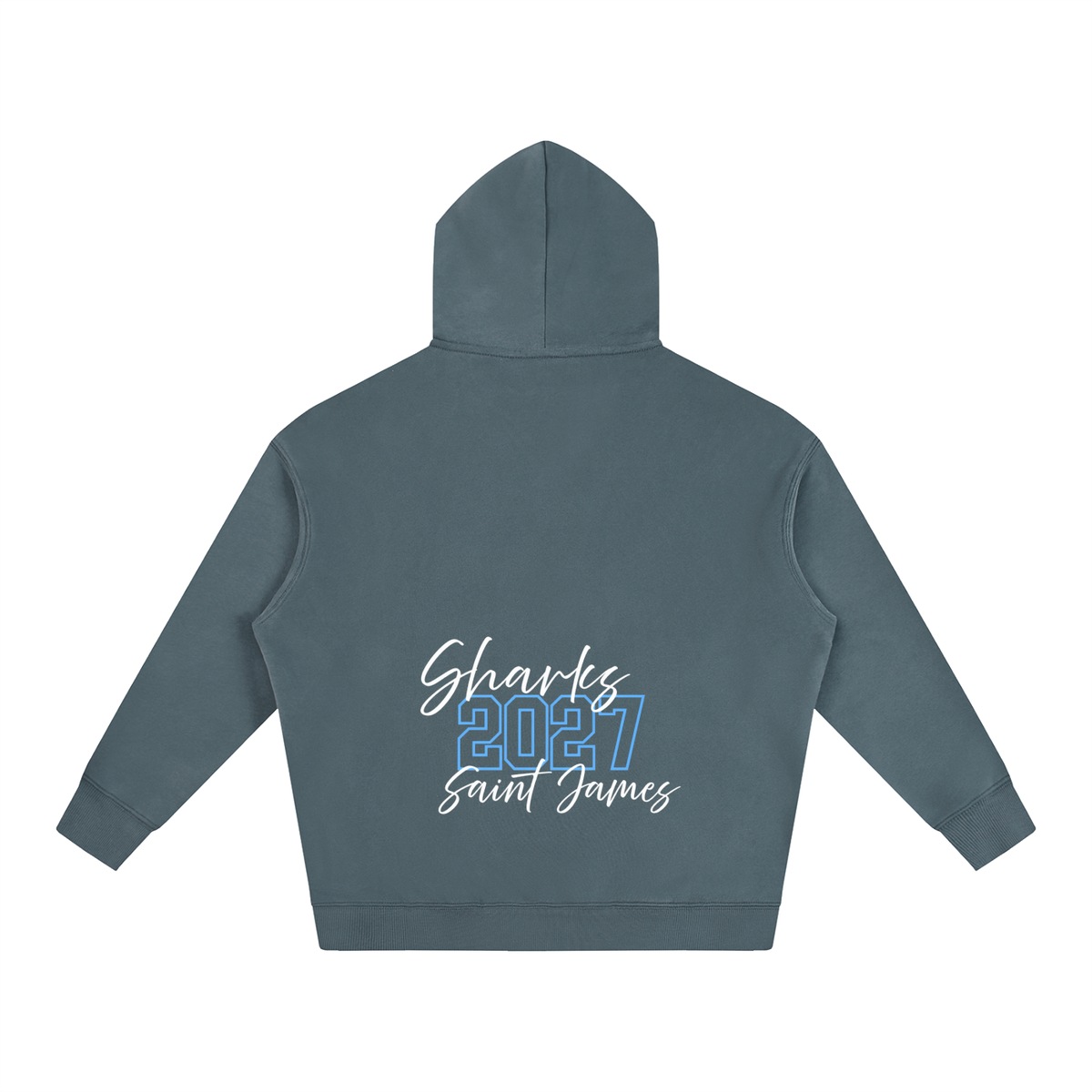 Cursive Front Saint James Oversize Fleeced Hoodie