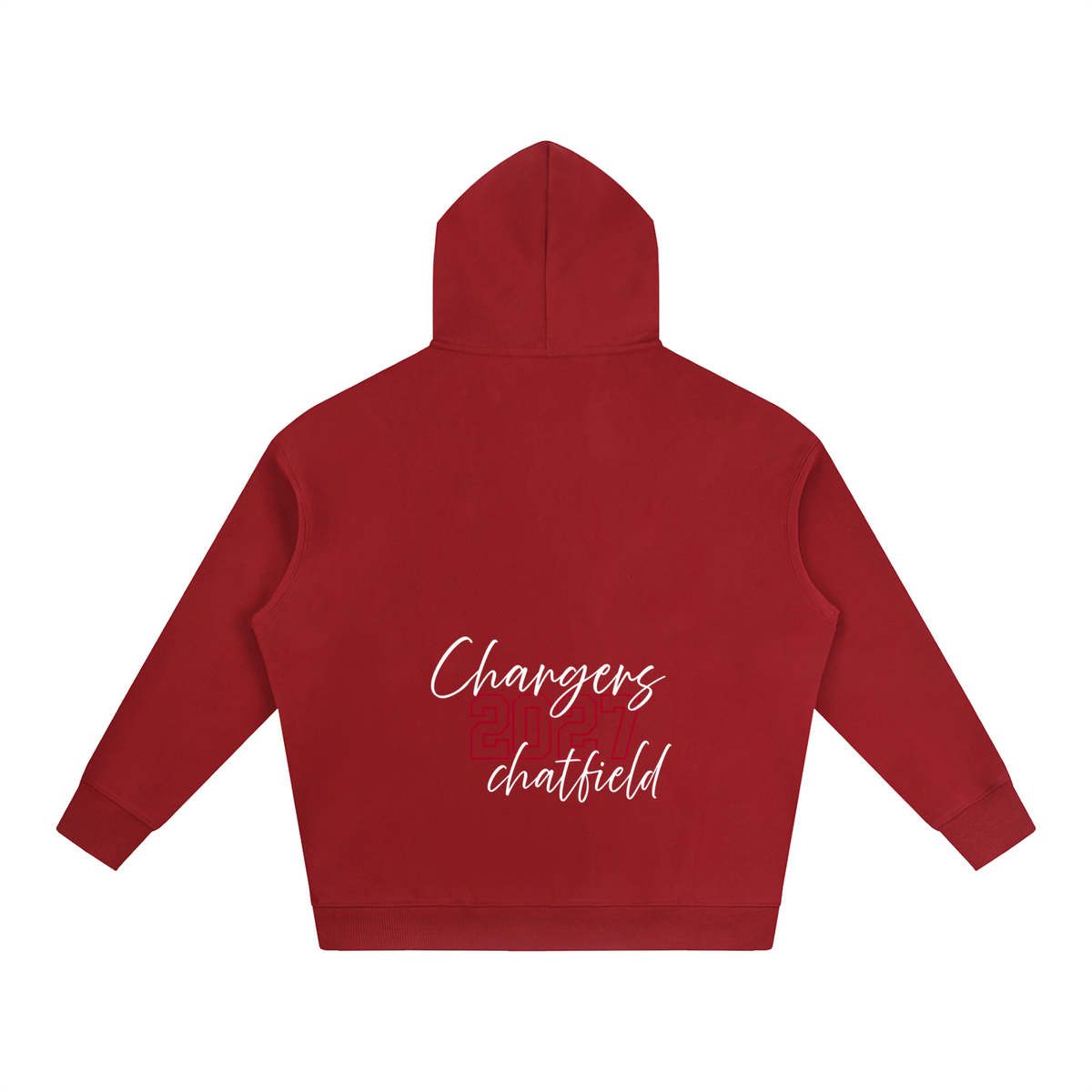 Cursive Front Chatfield Oversize Fleeced Hoodie