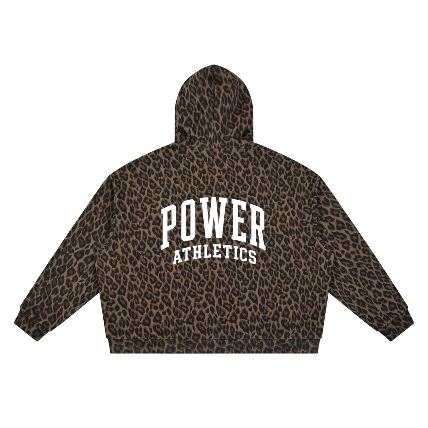 Unisex Leopard Full Zip Hoodie