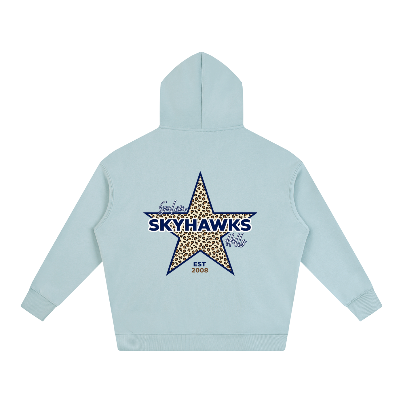 Leopard Star Oversized Hoodie