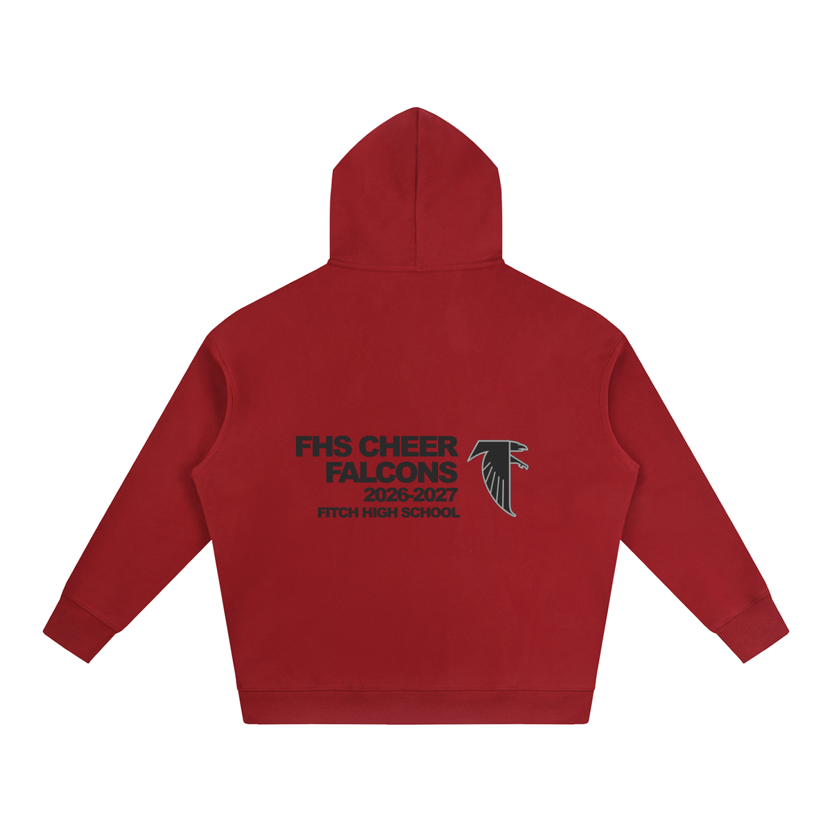 Vector Star Front Fitch Oversize Fleeced Hoodie