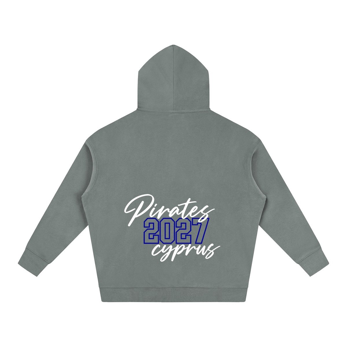 Cursive Front Cyprus Oversize Fleeced Hoodie