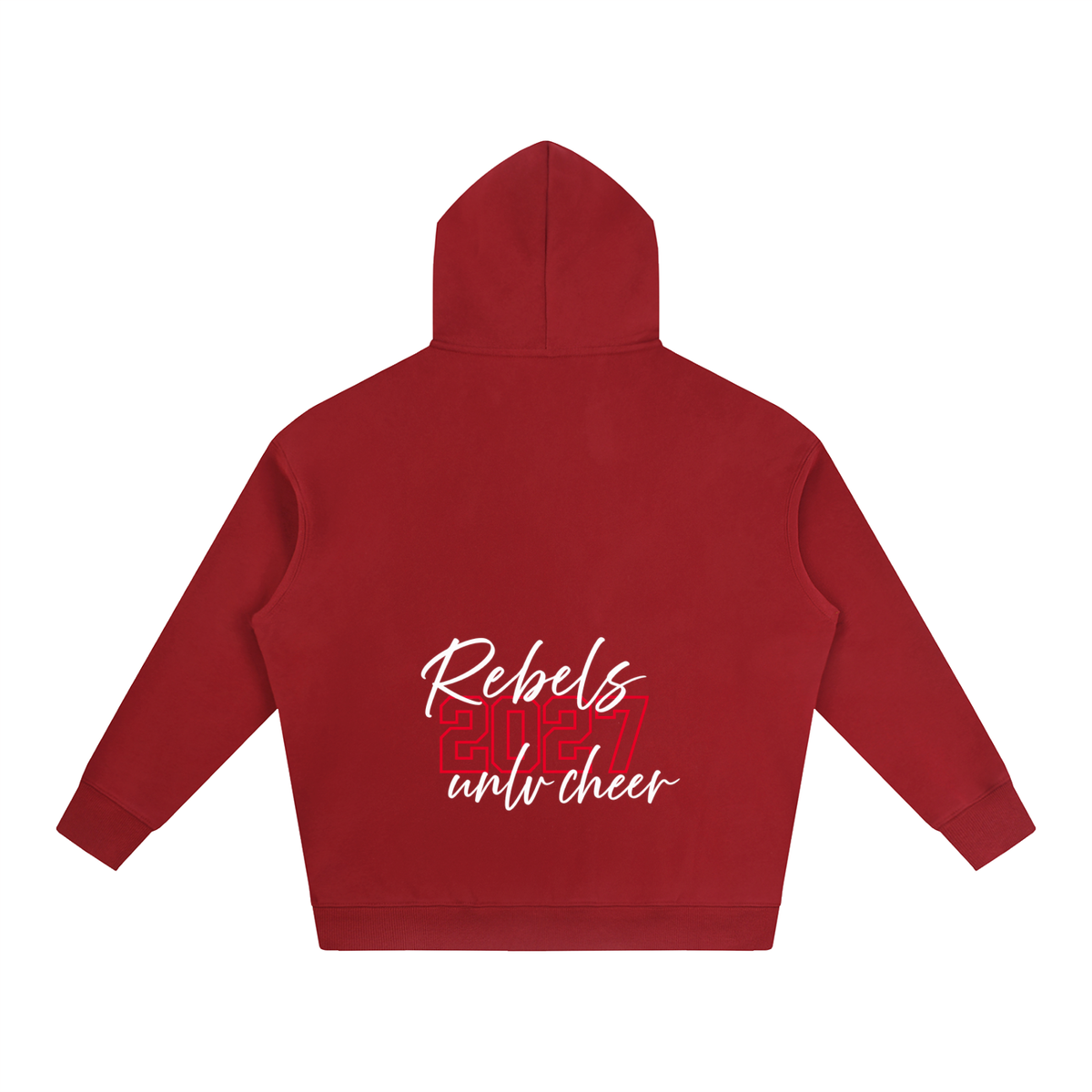 Cursive Front UNLV Oversize Fleeced Hoodie