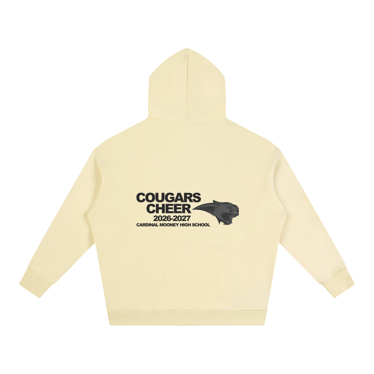 Vector Star Front Cardinal Mooney Oversize Fleeced Hoodie