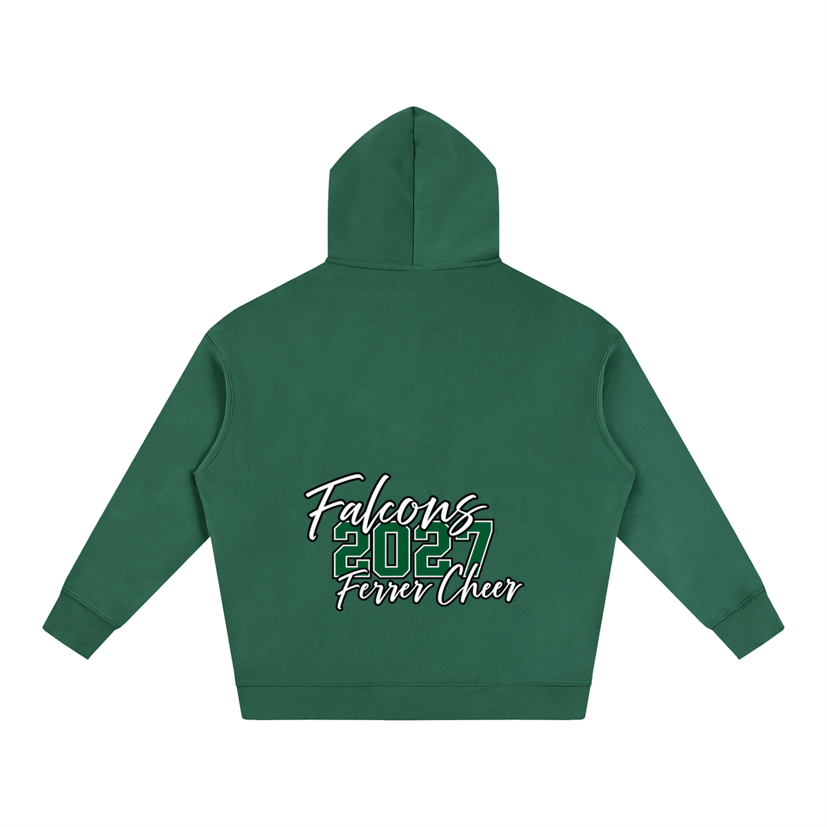Cursive Front St Vincent Ferrer Oversize Fleeced Hoodie