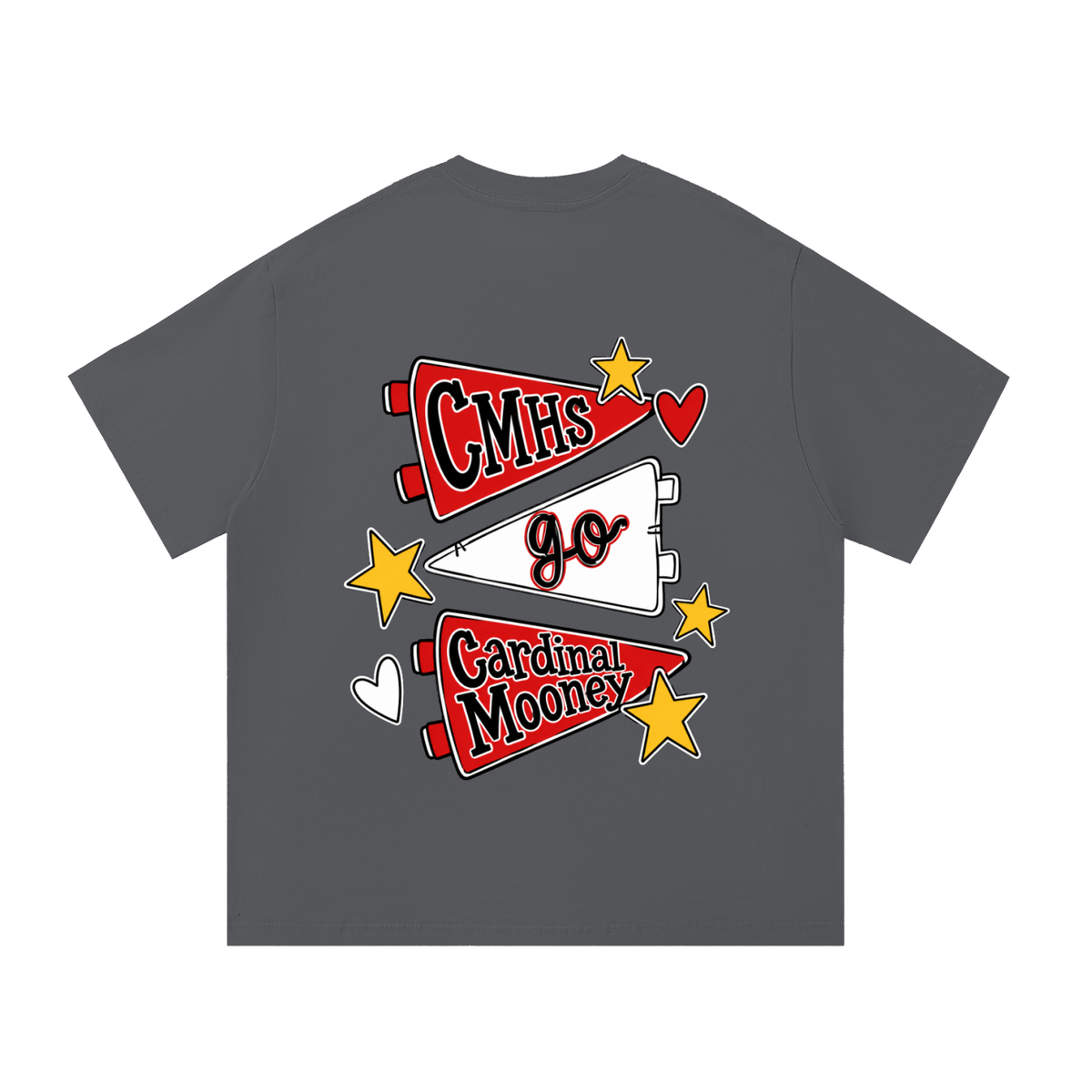 Lets Go Cardinal Mooney Essential Oversized Cotton T-Shirt