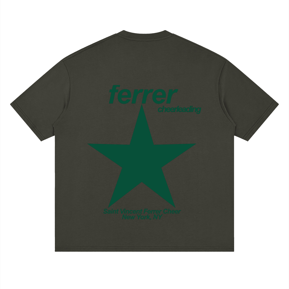 Big Star St Vincent Ferrer Streetwear Loose Drop Shoulder T-Shirt