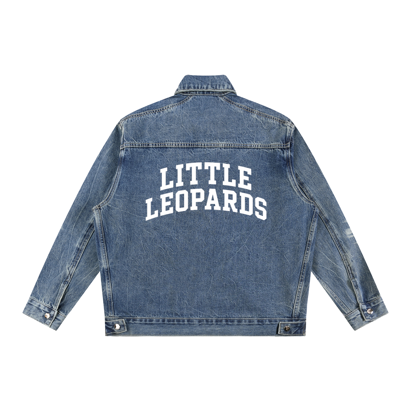 Vintage Wash Zip Up Denim Jacket