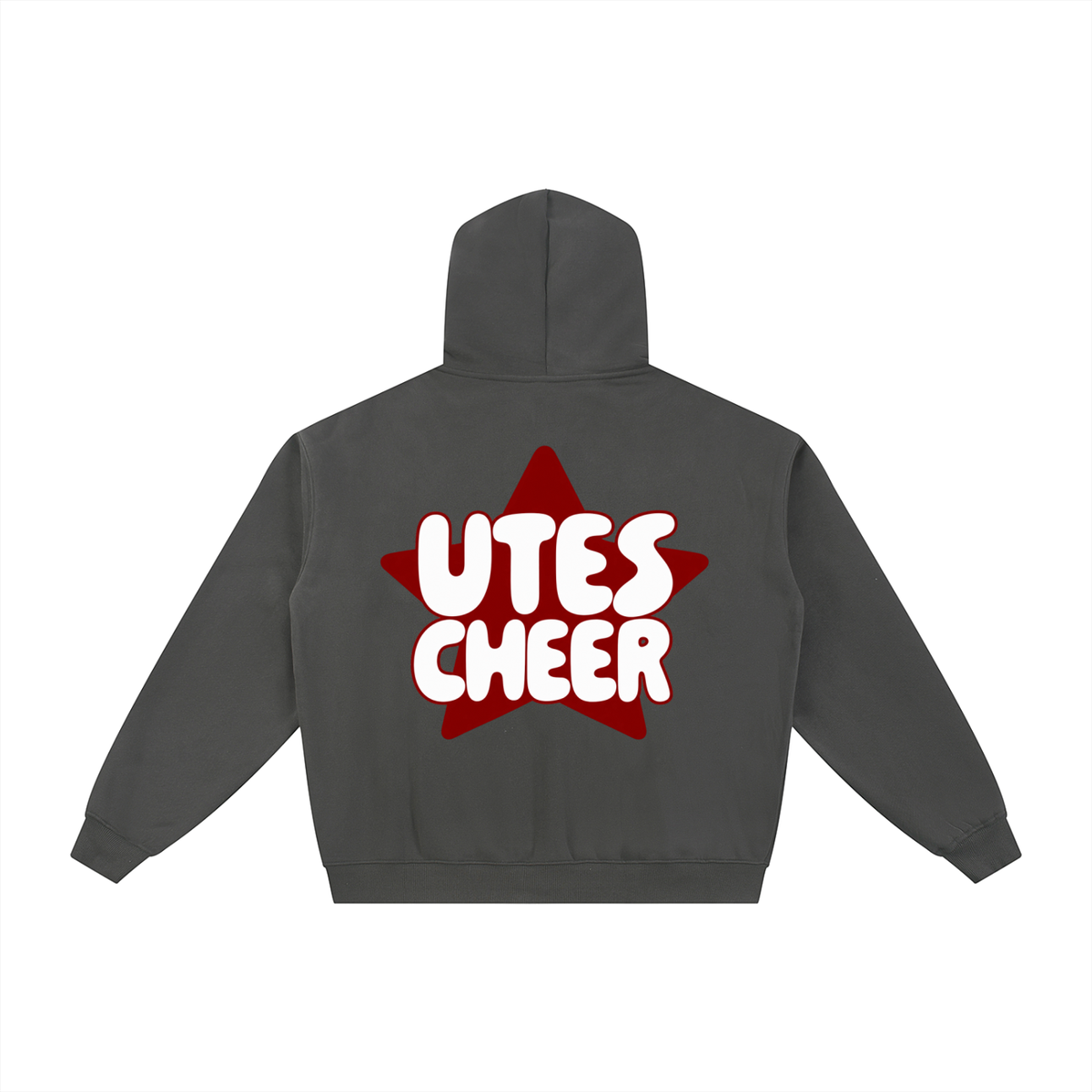 Star Utes Zip-Through Boxy Fleece Hoodie