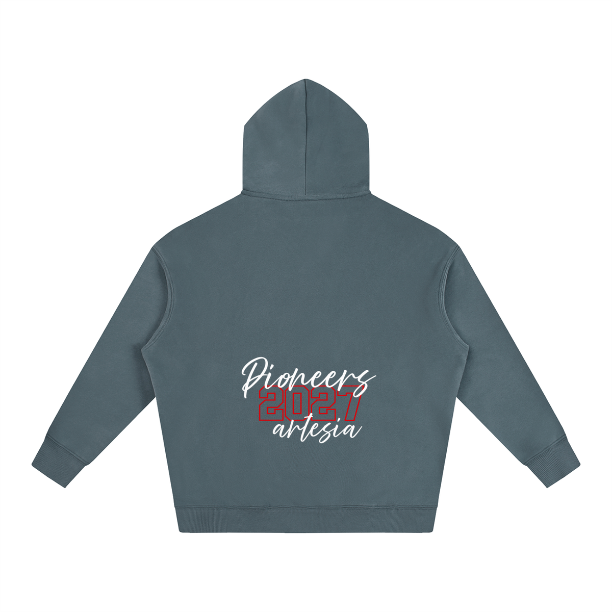 Cursive Front Artesia Oversize Fleeced Hoodie