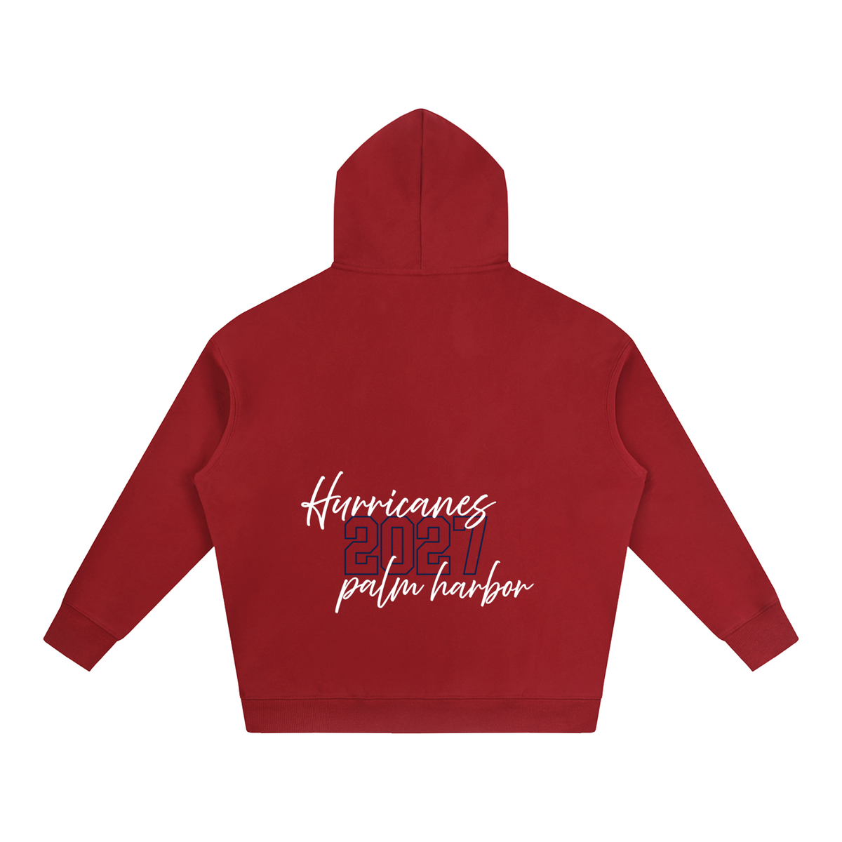 Cursive Front Palm Harbor Oversize Fleeced Hoodie
