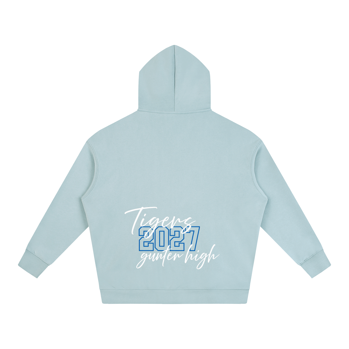 Cursive Front Gunter Oversize Fleeced Hoodie