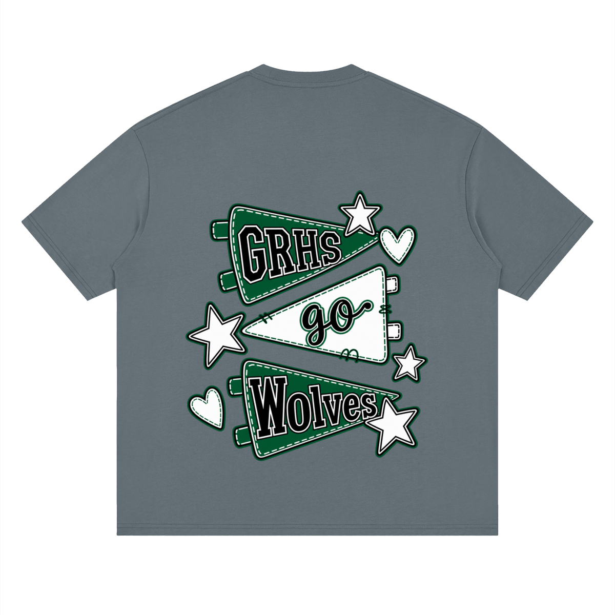 Lets Go Green River Oversized Drop Shoulder T-Shirt