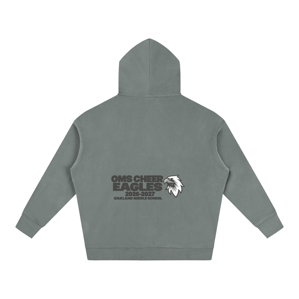 Vector Star Front Oakland Middle Oversize Fleeced Hoodie