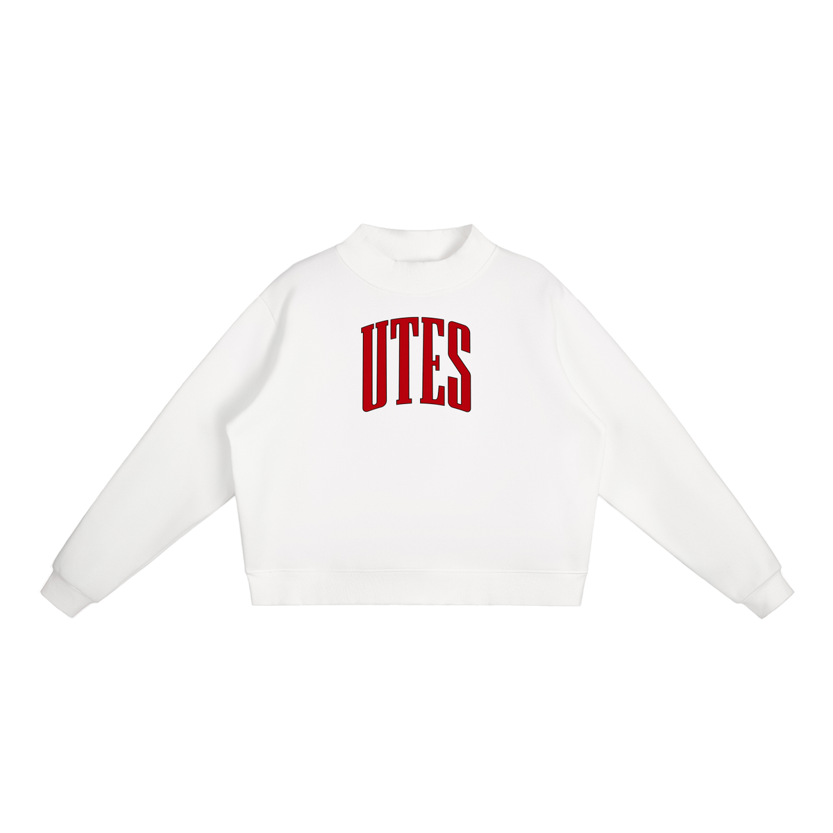 Varsity Utes Essential Fleece Mock-Neck Crew Sweatshirt