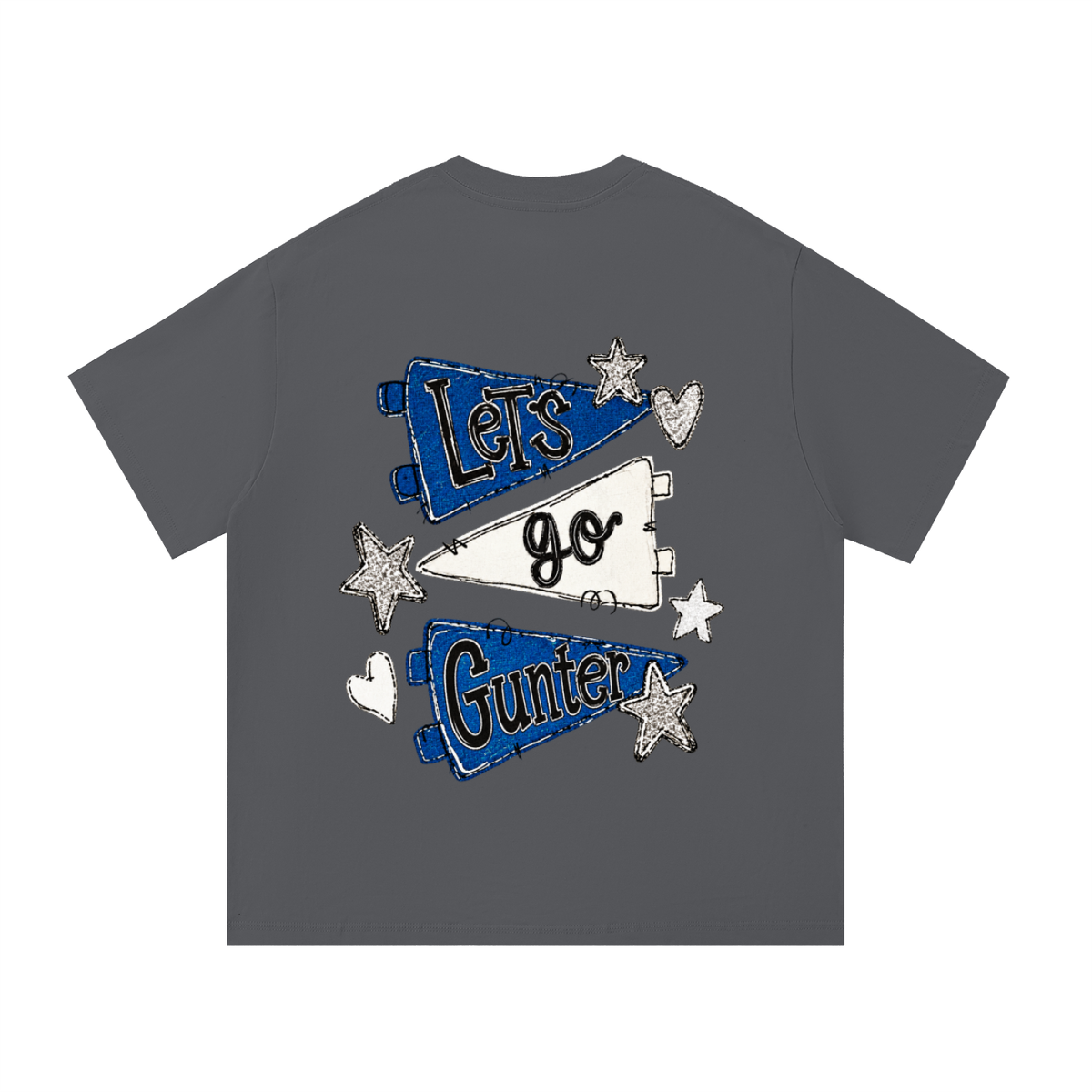 Lets Go Gunter Essential Oversized Cotton T-Shirt