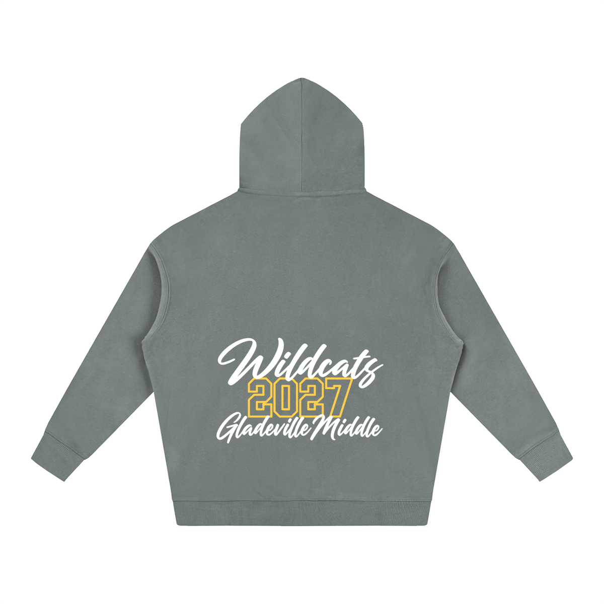 Cursive Front Gladeville Oversize Fleeced Hoodie