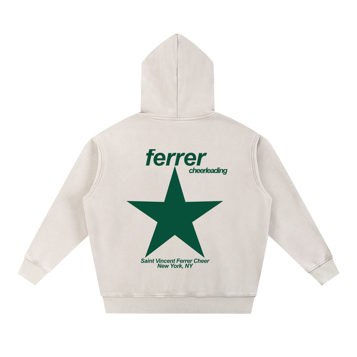 Big Star St Vincent Ferrer Snow Wash Fleece Oversize Hoodie