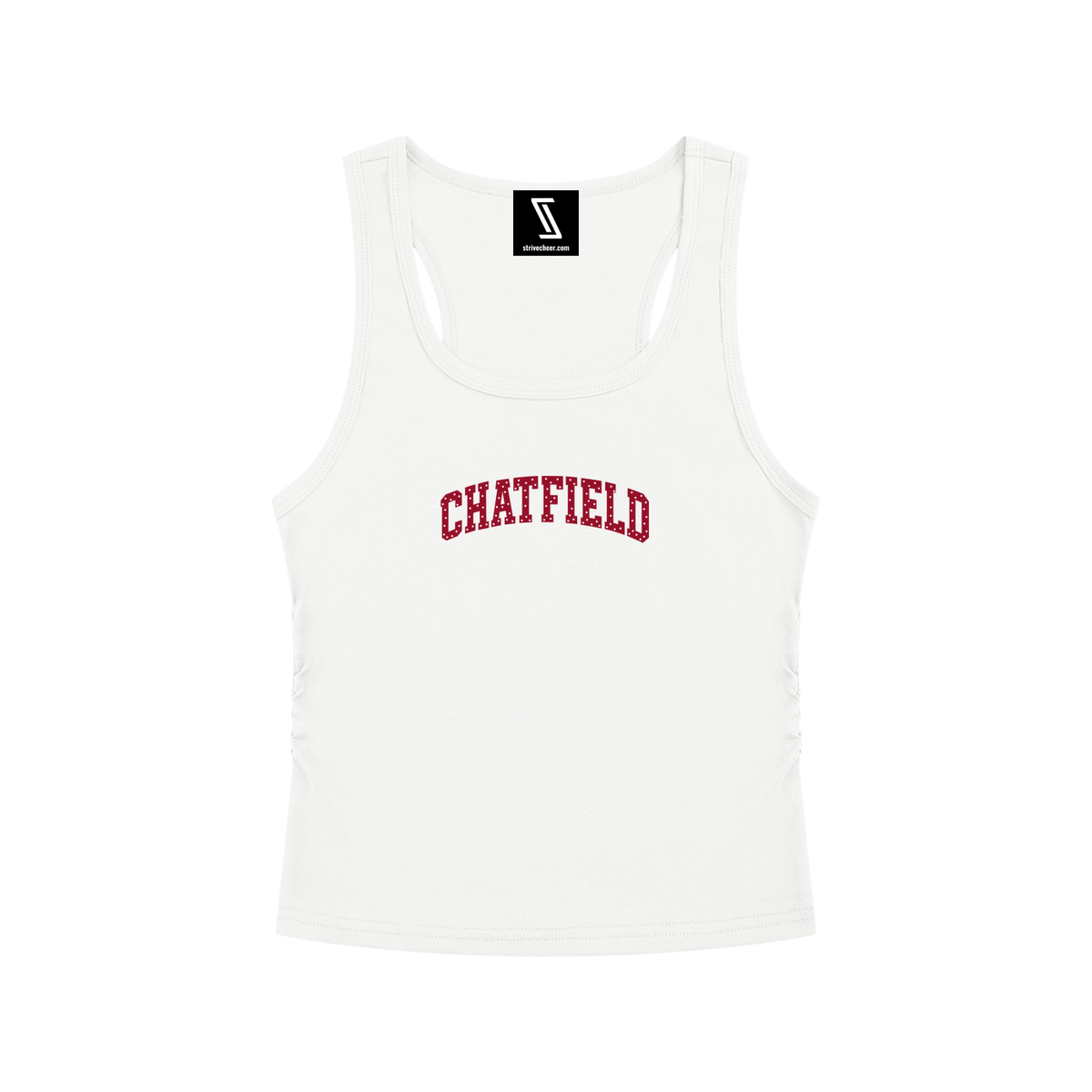 Polka Dot Chatfield Women’s Ruched Tank Top