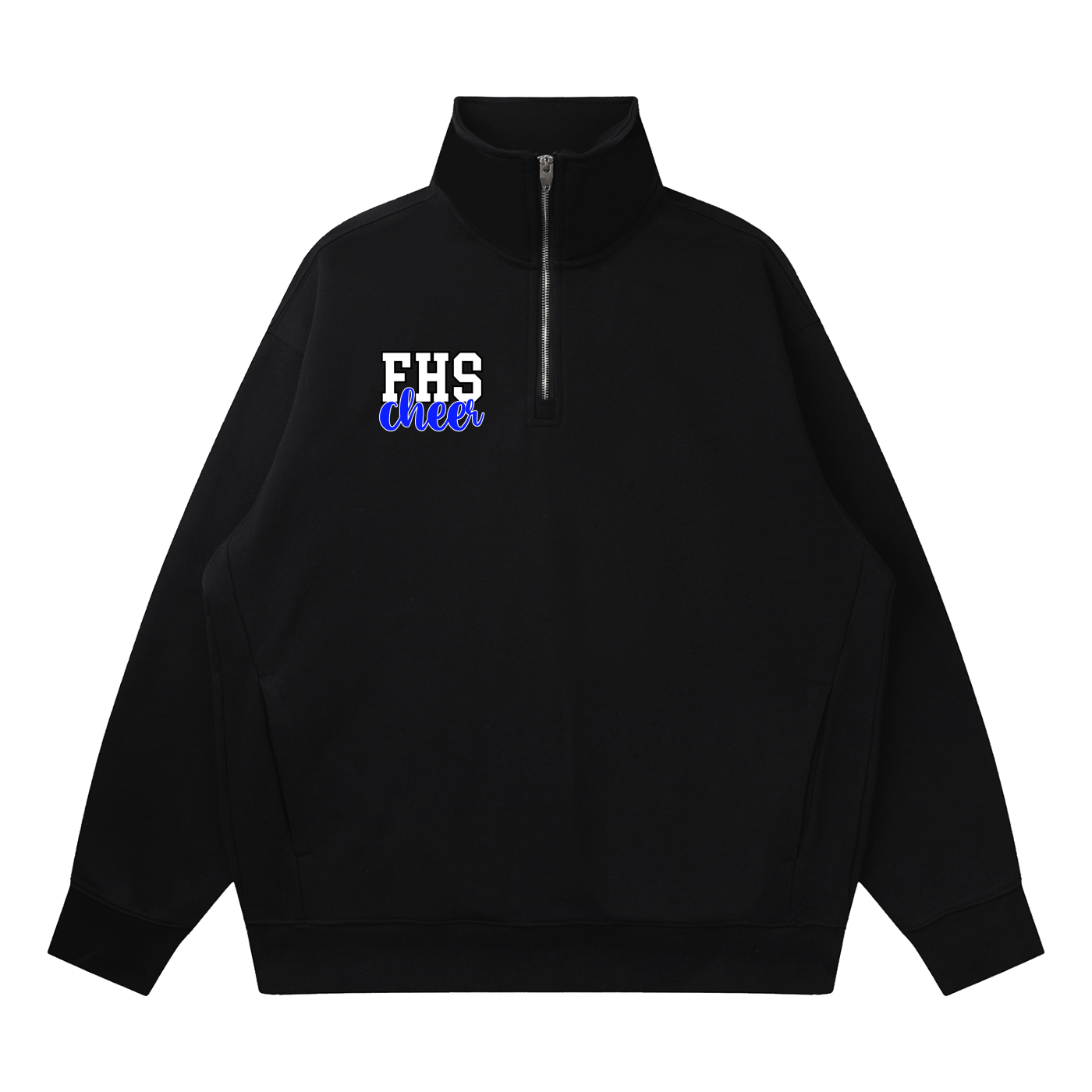 Quarter-Zip Drop Shoulder Sweatshirt