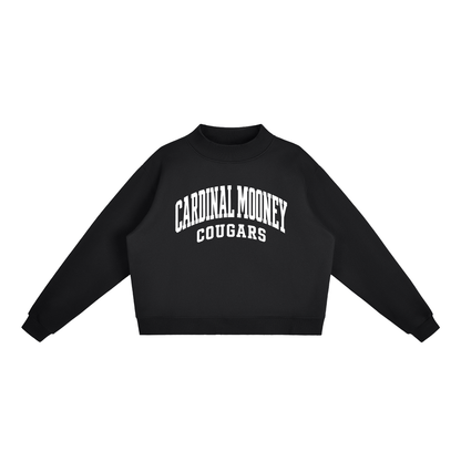 Essential Fleece Mock-Neck Crew Sweatshirt