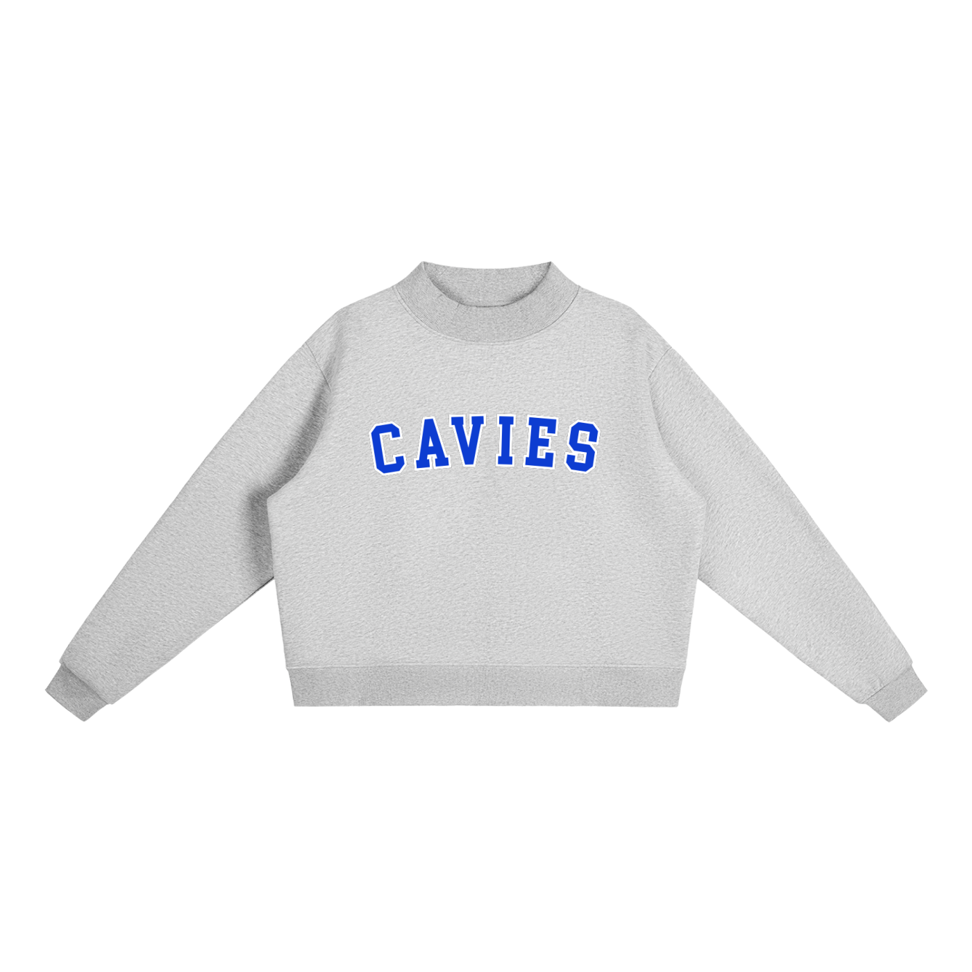 Essential Fleece Mock-Neck Crew Sweatshirt