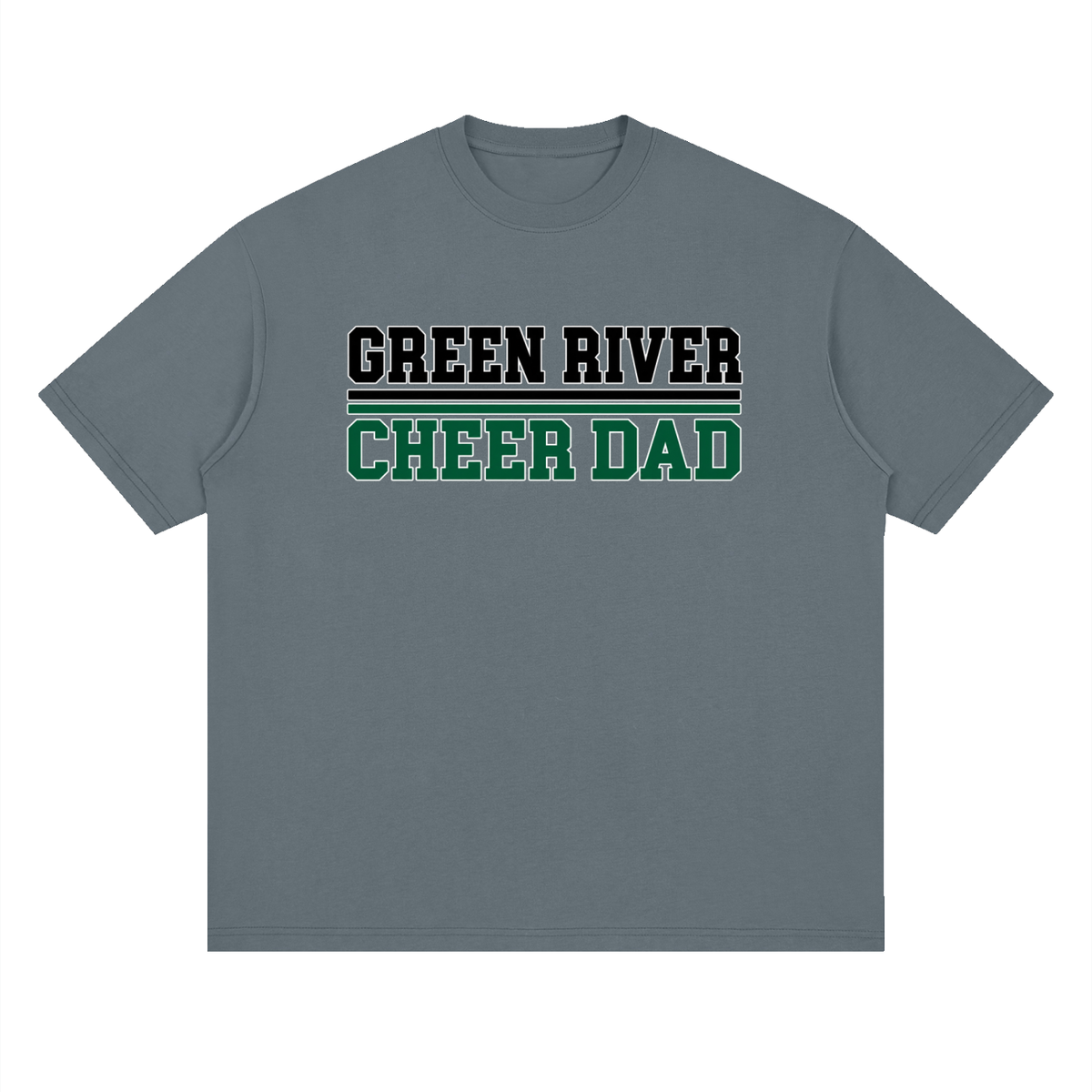 Dad Green River Oversized Drop Shoulder T-Shirt