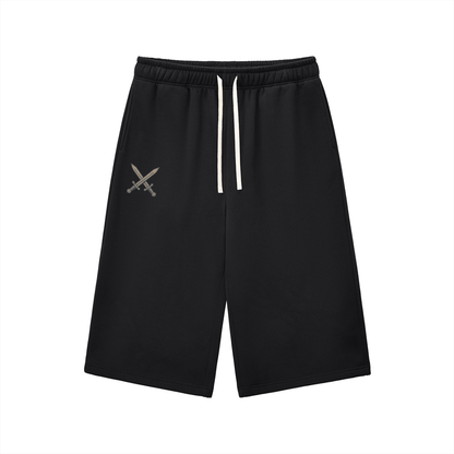 Relaxed Drawstring Three-quarter Sweatpants