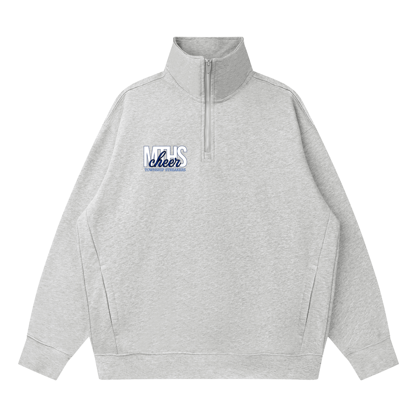 Quarter-Zip Drop Shoulder Sweatshirt