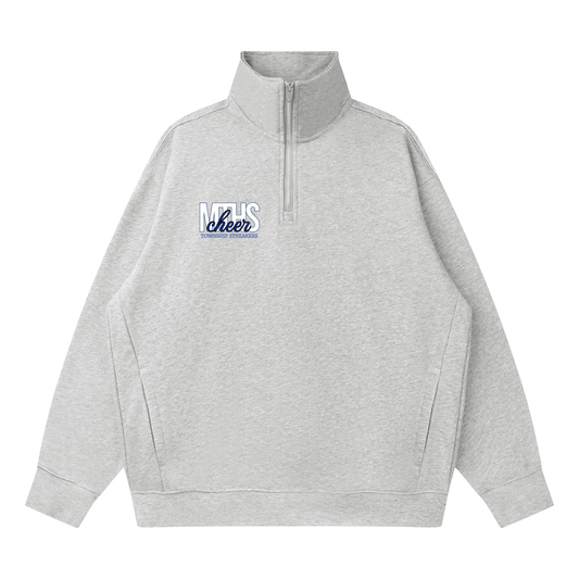 Quarter-Zip Drop Shoulder Sweatshirt