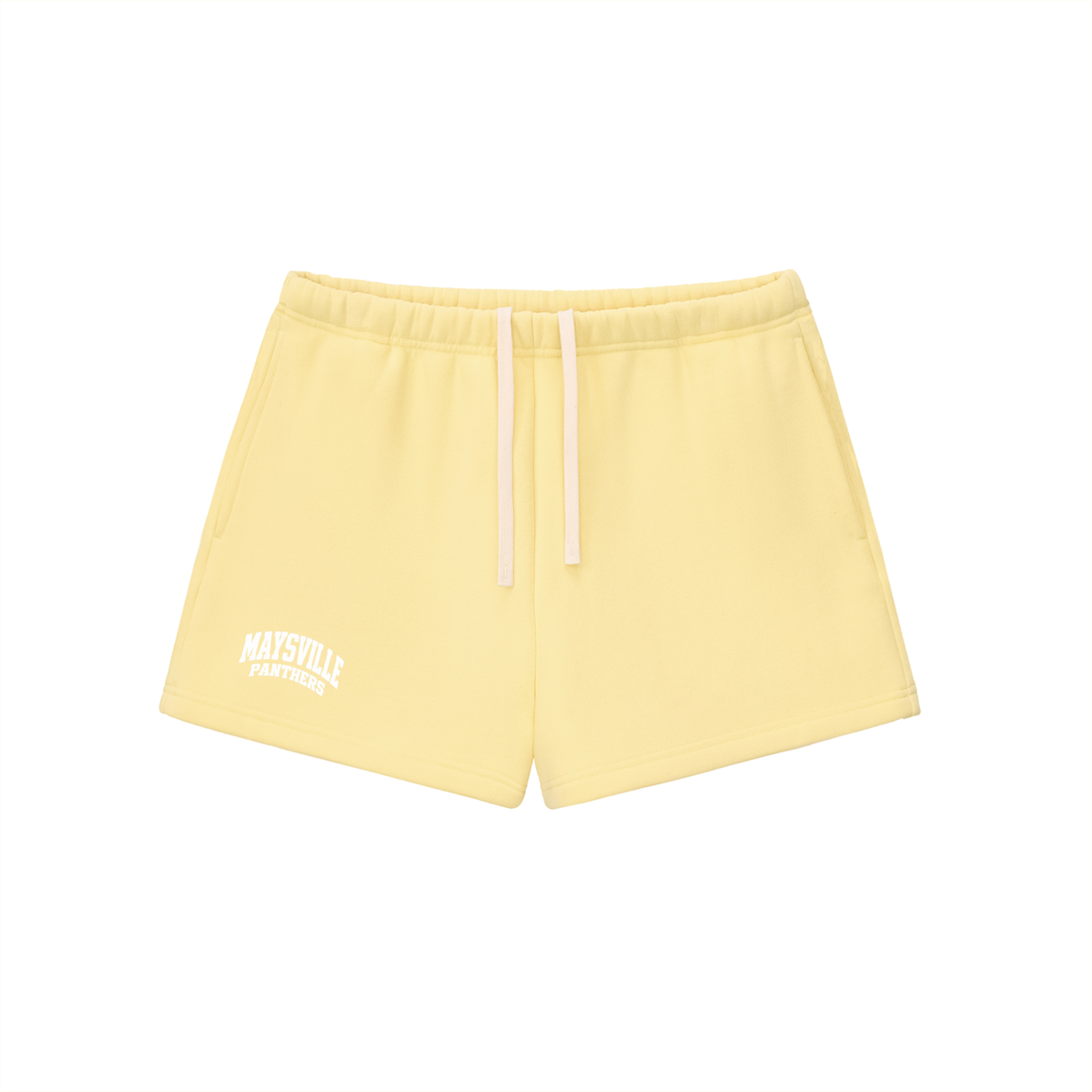Basic 2 White Maysville Essential Fleece Drawstring Sweatshorts