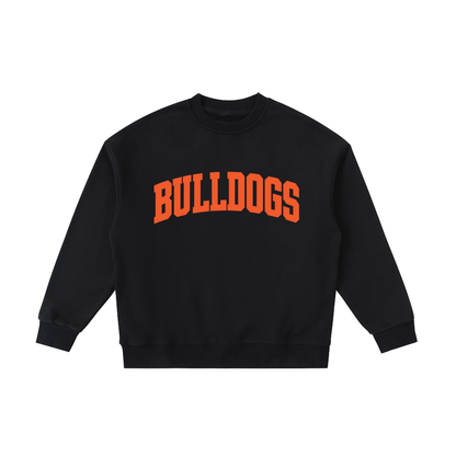Basic 2 Green Bulldogs Essential Fleece Kids' Crewneck Sweatshirt