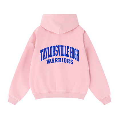 Zip-Through Boxy Fleece Hoodie