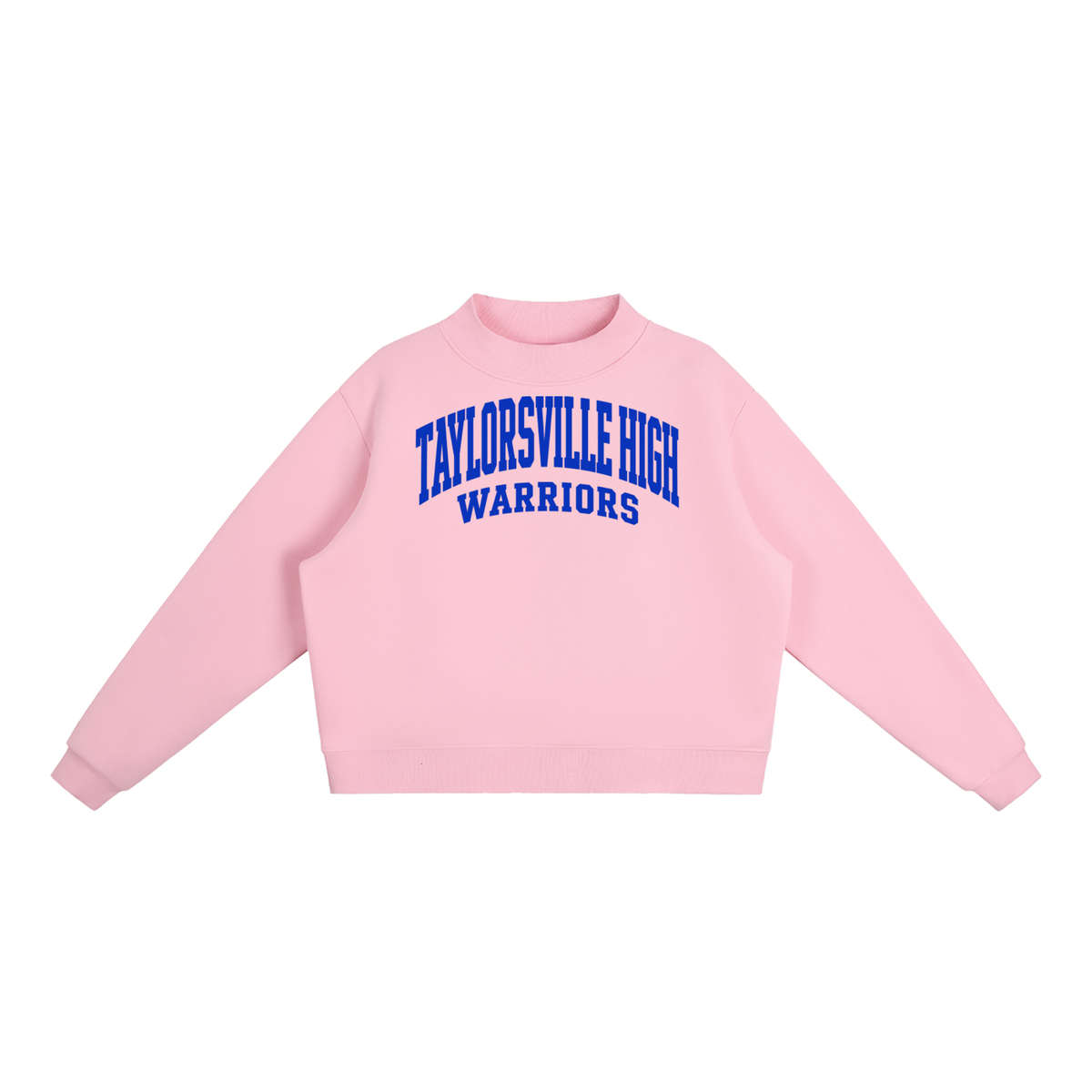 Basic 2 Taylorsville Essential Fleece Mock-Neck Crew Sweatshirt