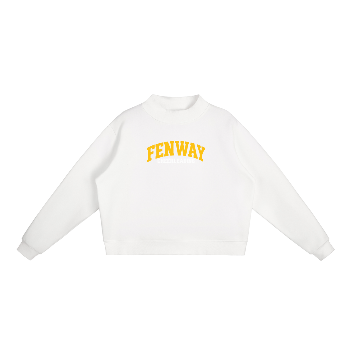 Basic 1 Fenway Essential Fleece Mock-Neck Crew Sweatshirt (printed)