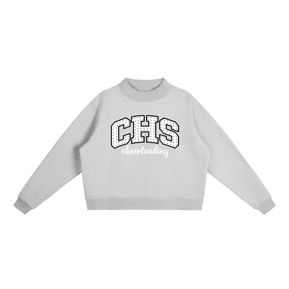 Essential Fleece Mock-Neck Crew Sweatshirt