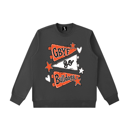 Lets Go Green Bulldogs Essential Heavyweight Crewneck Sweatshirt
