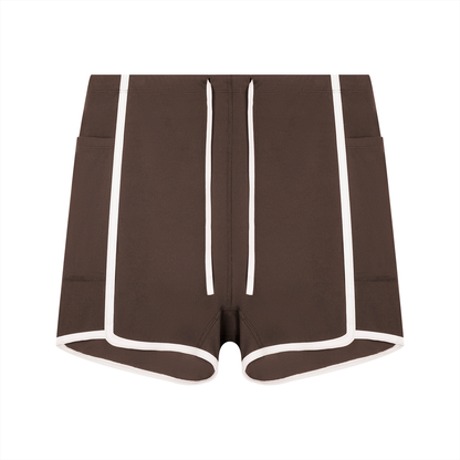 Strive High Rise Color Block Shorts