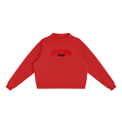 Basic 1 Fitch Essential Fleece Mock-Neck Crew Sweatshirt (printed)