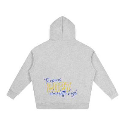Cursive Front Charlotte Oversize Fleeced Hoodie