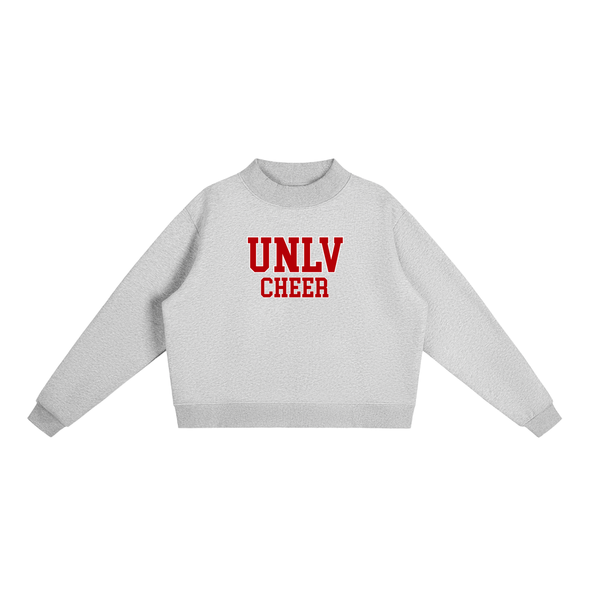 Basic 1 UNLV Essential Fleece Mock-Neck Crew Sweatshirt (printed)