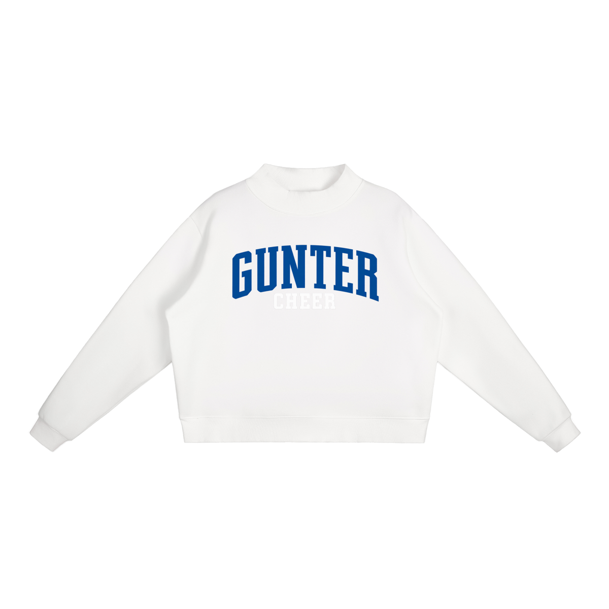 Basic 1 Gunter Essential Fleece Mock-Neck Crew Sweatshirt
