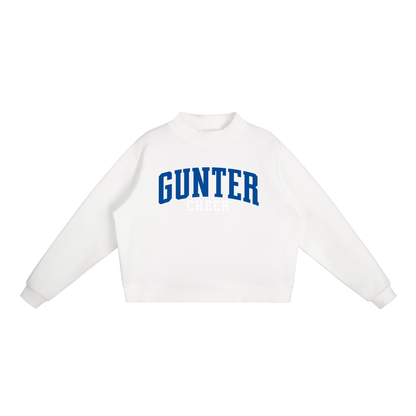 Basic 1 Gunter Essential Fleece Mock-Neck Crew Sweatshirt