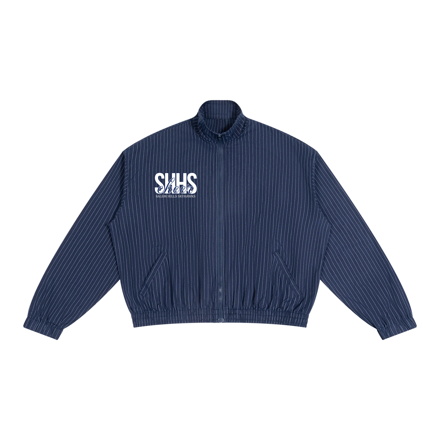 Unisex Striped Full-Zip Jacket