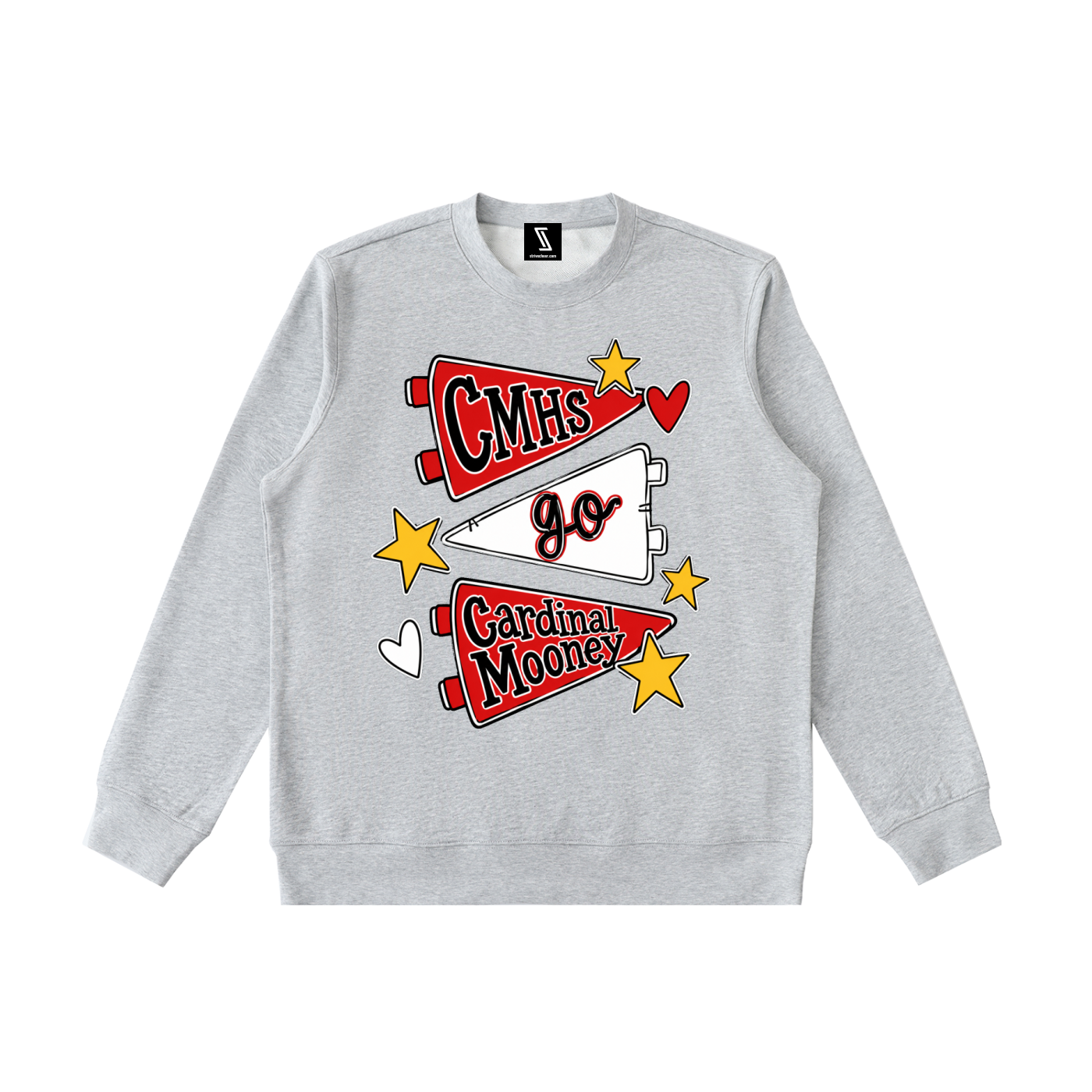Lets Go Cardinal Mooney Essential Heavyweight Crewneck Sweatshirt