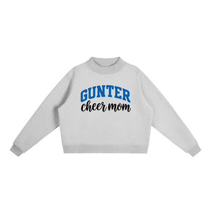 Cheer Mom Gunter Essential Fleece Mock-Neck Crew Sweatshirt