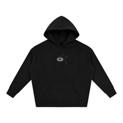 Vector Star Front Green Bulldogs Oversize Fleeced Hoodie