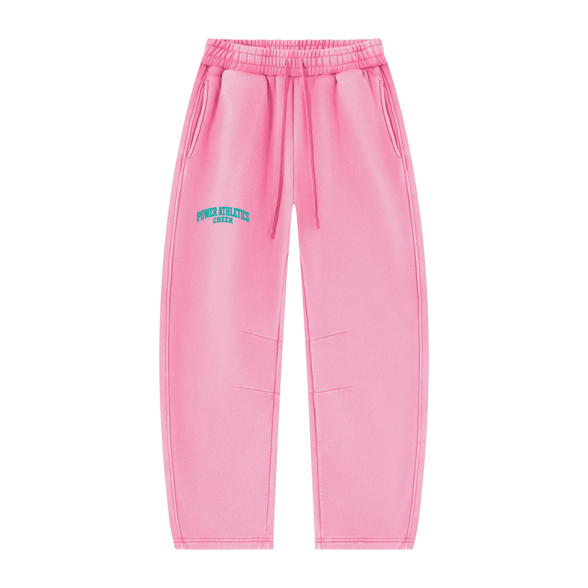 Power Athletics Unisex Vintage Wash Barrel Leg Fleece Sweatpants